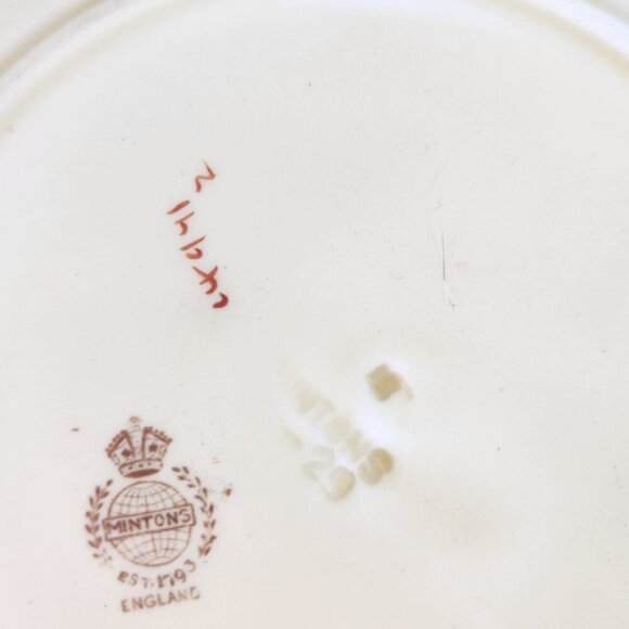 Vintage Mintons Marlow Floral Plates Set of 5 Standard 9" Dinner Plate - Picture 6 of 14